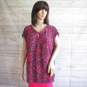 NWT - CHAPS pretty stretch knit top-sz 3X - $55.00